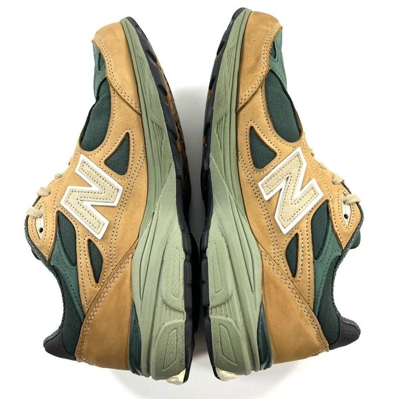 New Balance 990v3 Mens 10.5 Teddy Santis Tan Green Sneaker Shoe USA M990WG3 main image 9